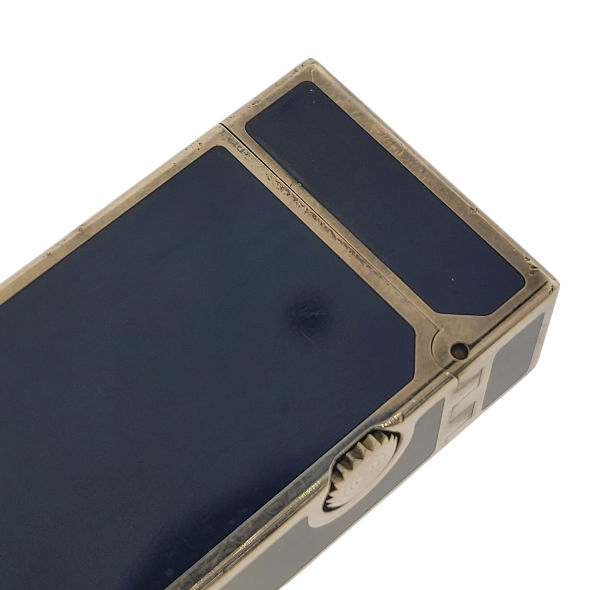 Preowned Dunhill Rollagas Mini Blue Lacquer & Silver Lighter, Dunhill-40