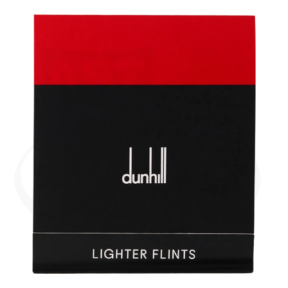 Dunhill Lighter Flints 9-pack refills in red and black branded packaging, ferrocerium metal flints for Rollagas and standard lighters
