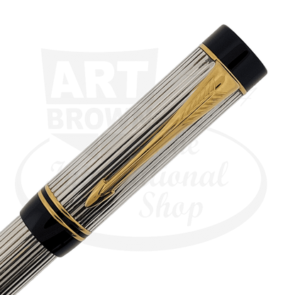 Parker Duofold Centennial Sterling Silver Broad Fountain Pen