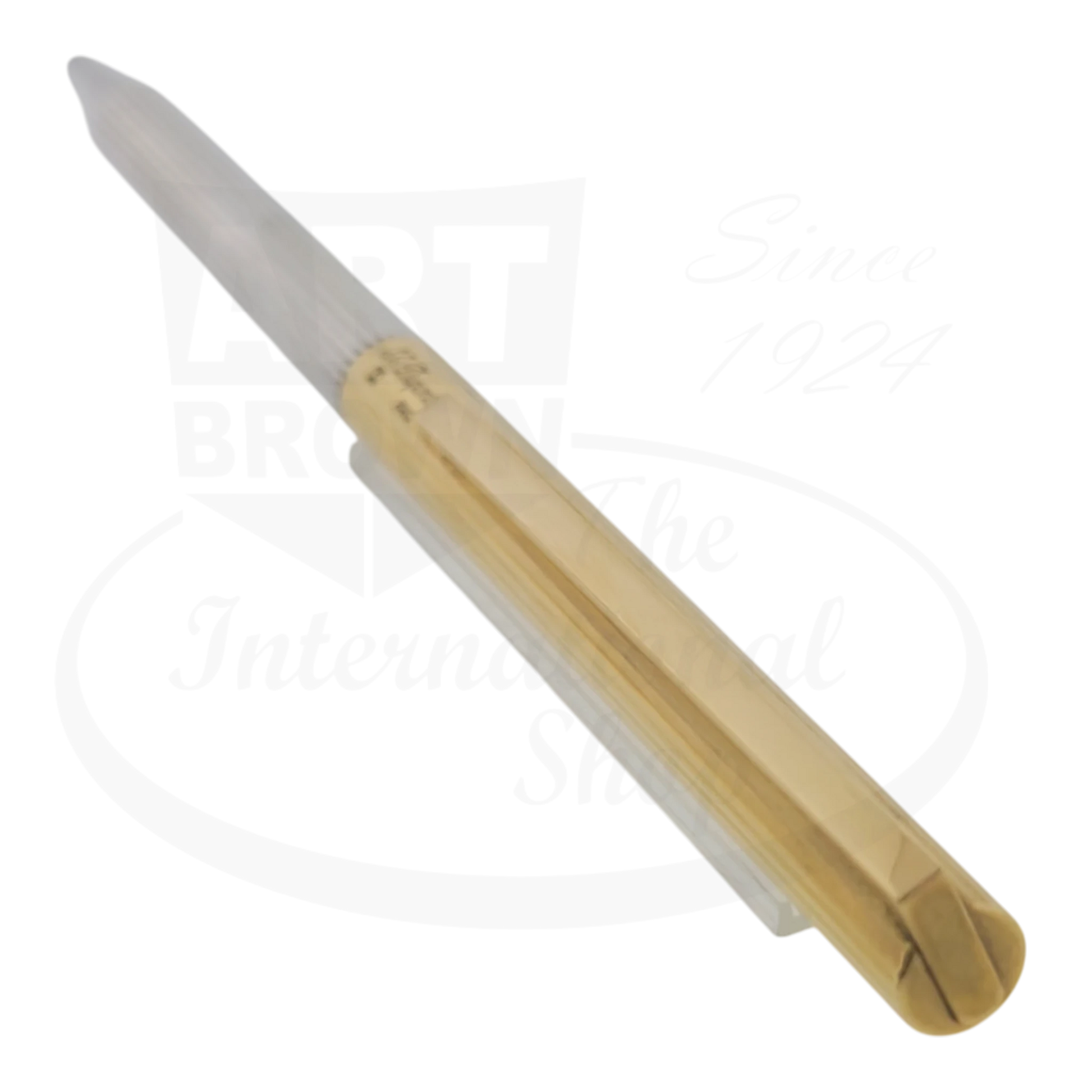 S.T. Dupont classique ballpoint pen in two-tone finish, seen from the top of the cap.