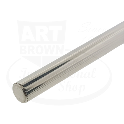 Preowned Vintage S.T. Dupont Classique Silver Vertical Lines Rollerball Pen, silver-plated slim pen barrel detail