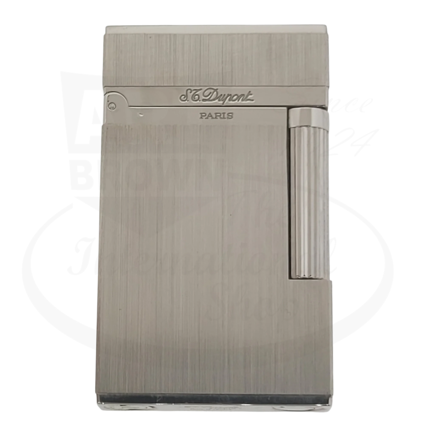 Preowned S.T. Dupont Ligne 2 Brushed Palladium Lighter