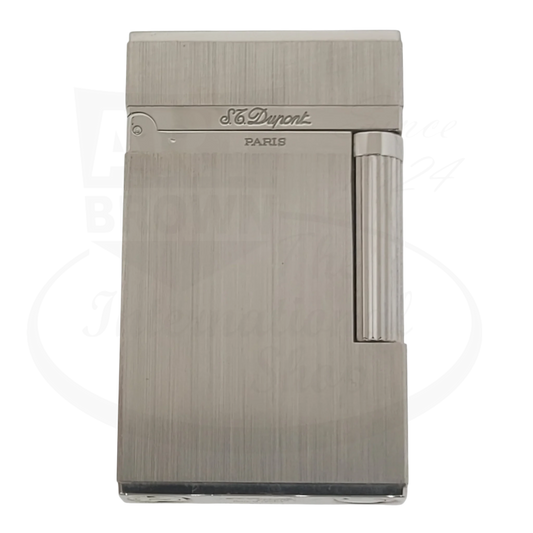 Preowned S.T. Dupont Ligne 2 Brushed Palladium Lighter