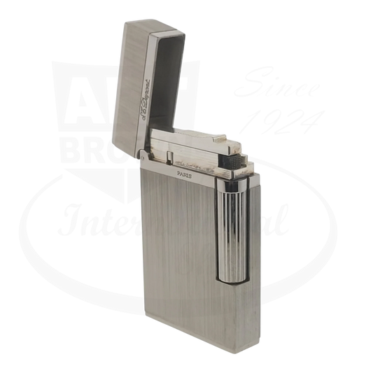 Preowned S.T. Dupont Ligne 2 Brushed Palladium Lighter
