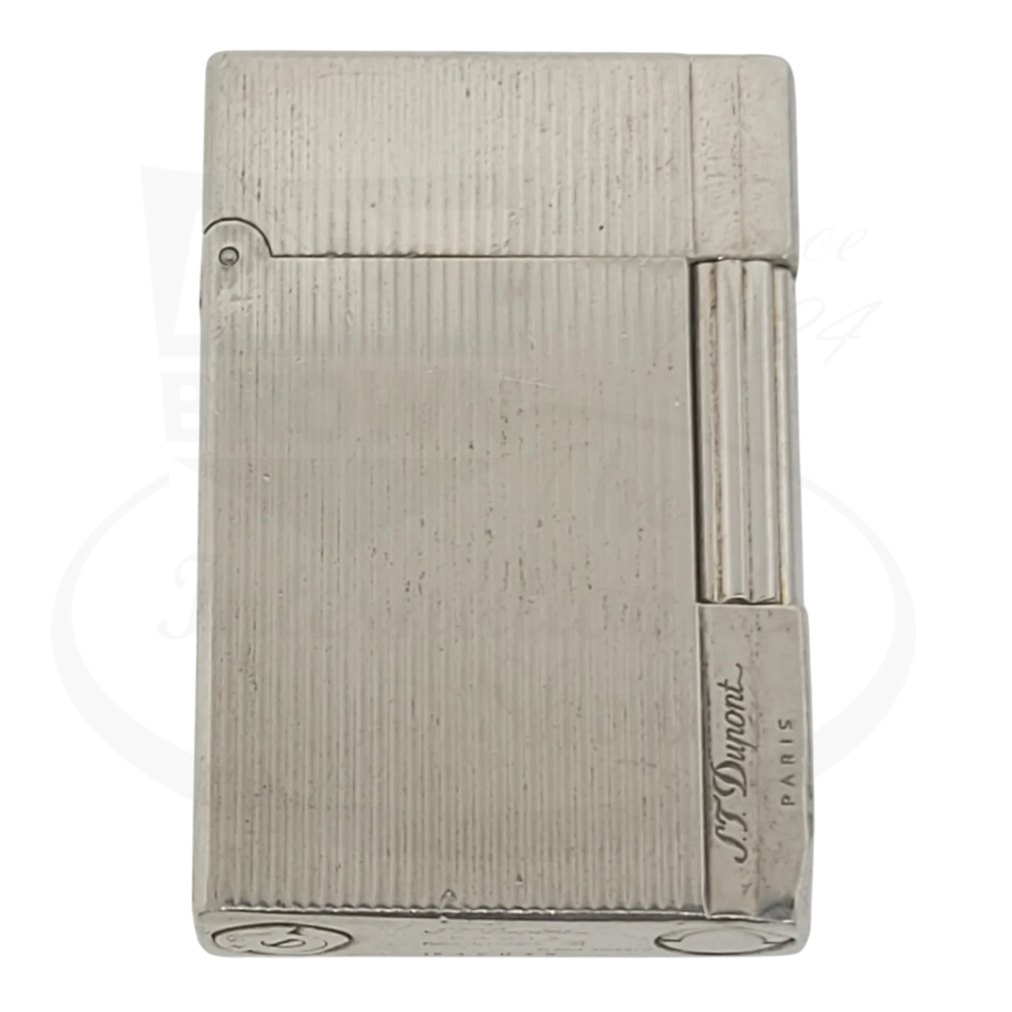 Preowned S.T. Dupont Gatsby Palladium Vertical Lines Lighter