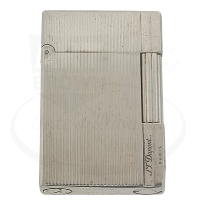 Preowned S.T. Dupont Gatsby Palladium Vertical Lines Lighter