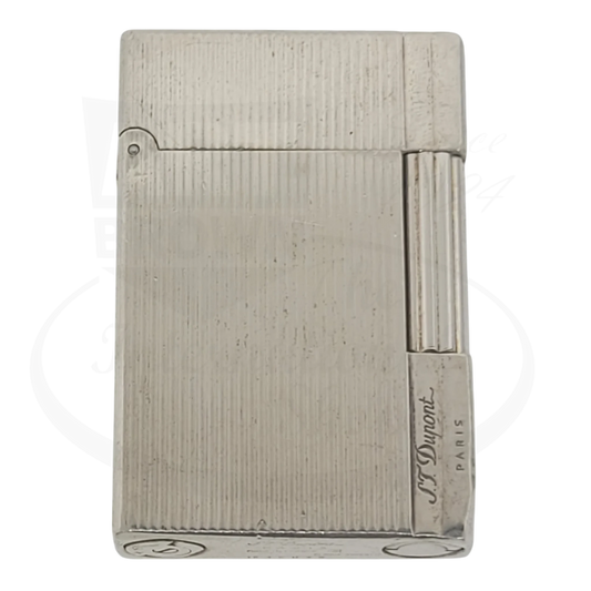 Preowned S.T. Dupont Gatsby Palladium Vertical Lines Lighter