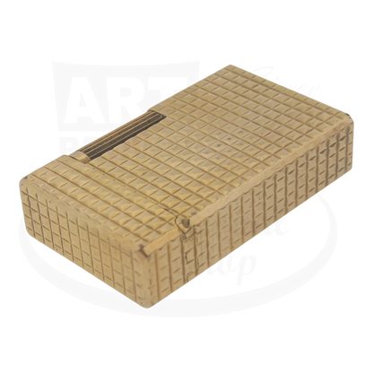 Preowned Vintage S.T. Dupont D57 Gold Diamondhead Lighter