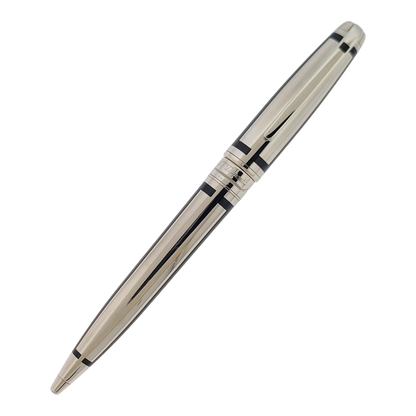 Preowned S.T. Dupont Olympio Palladium & Black Lacquer Ballpoint Pen