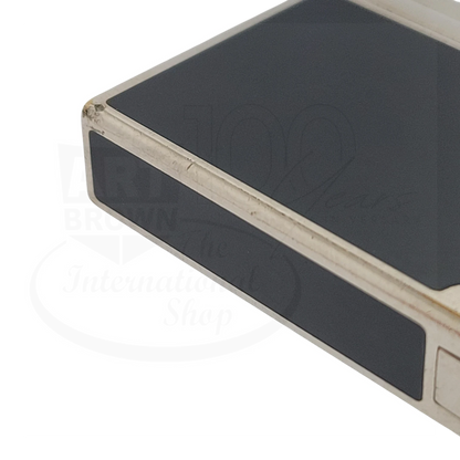 Preowned S.T. Dupont Gatsby Black Lacquer & Palladium Lighter, Dupont-52