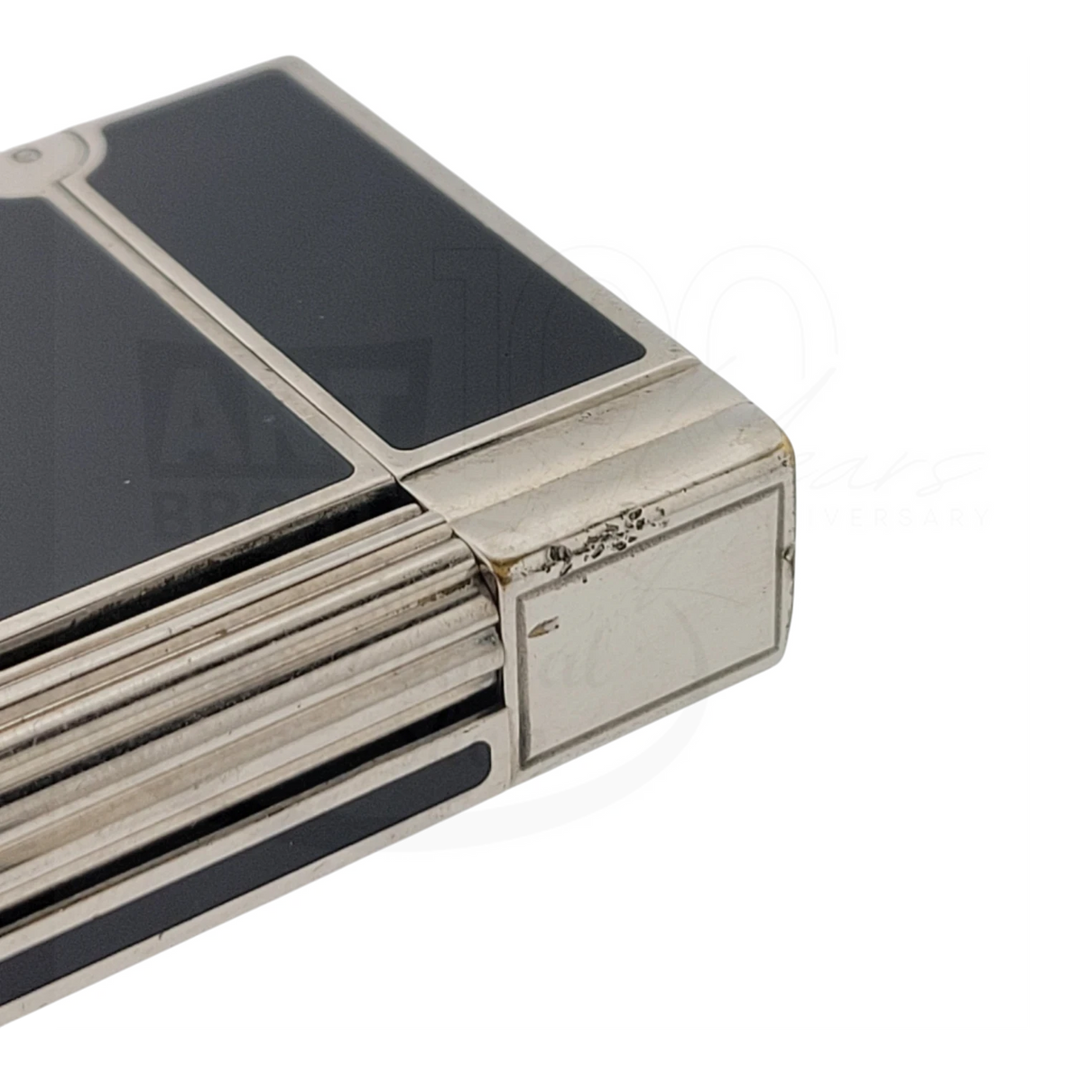 Preowned S.T. Dupont Gatsby Black Lacquer & Palladium Lighter, Dupont-52