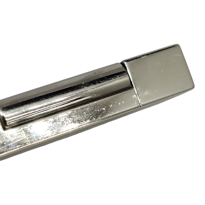 Preowned S.T. Dupont Ligne 2 Black Lacquer Stripes & Palladium Lighter, Dupont-53
