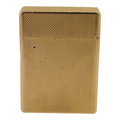 Preowned S.T. Dupont Vintage Ligne 1 BR Gold Barley Grain Lighter, 013201
