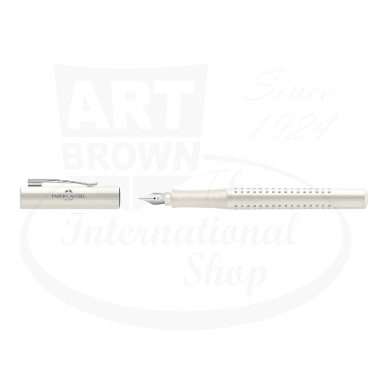 Faber-Castell Grip 2010 Fountain & Ballpoint Pen Gift Set, Coconut Milk