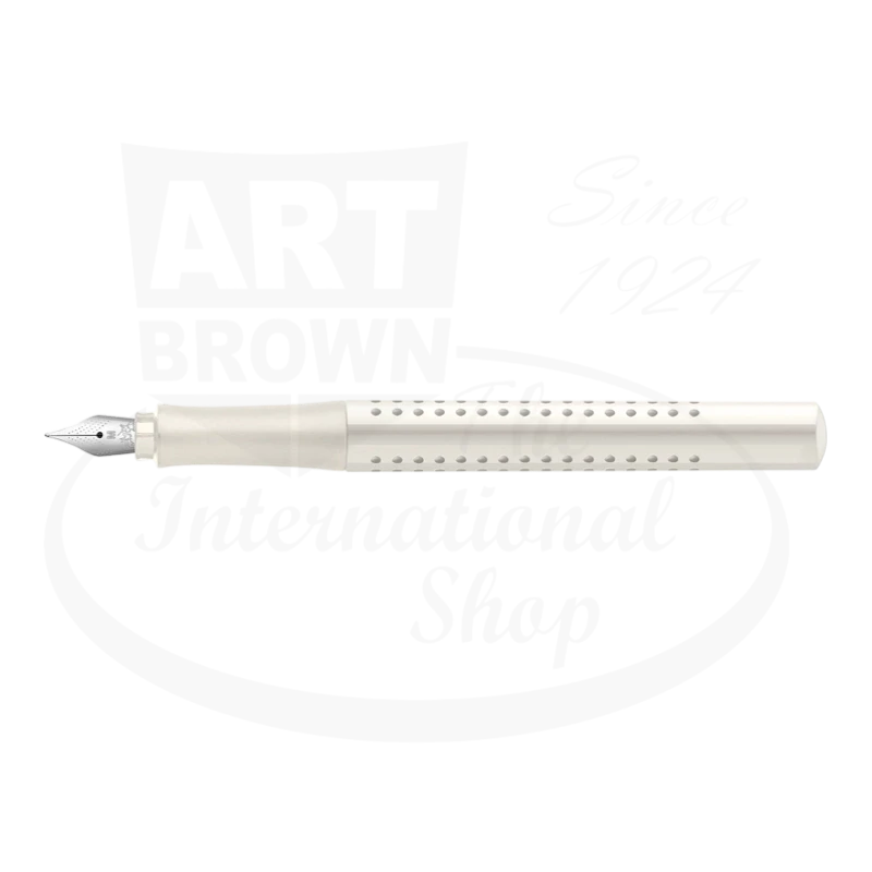 Faber-Castell Grip 2010 Fountain & Ballpoint Pen Gift Set, Coconut Milk