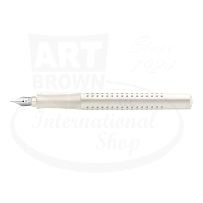 Faber-Castell Grip 2010 Fountain & Ballpoint Pen Gift Set, Coconut Milk