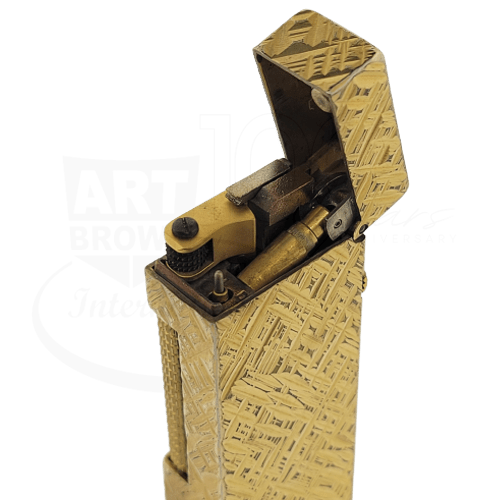 Vintage Dunhill Rollagas Gold Cross Hatch Lighter Display Model