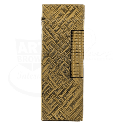 Vintage Dunhill Rollagas Gold Cross Hatch Lighter Display Model