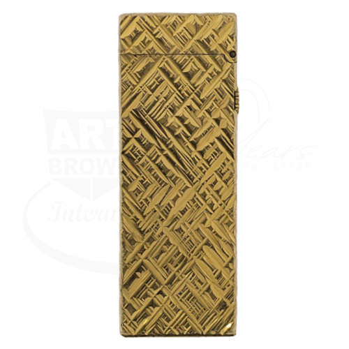 Vintage Dunhill Rollagas Gold Cross Hatch Lighter Display Model