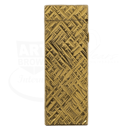 Vintage Dunhill Rollagas Gold Cross Hatch Lighter Display Model