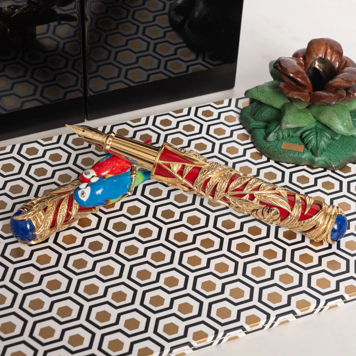 S.T. Dupont Haute Creation Parrot Fountain Pen, 241354