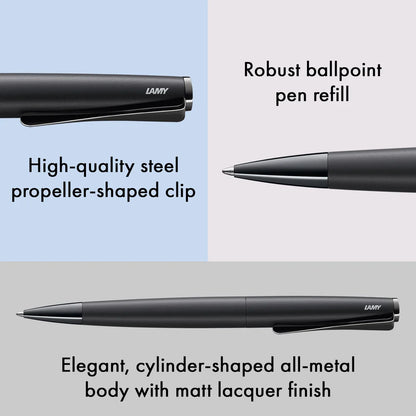 LAMY Studio LX  All Black Ballpoint Pen, L266ALBK