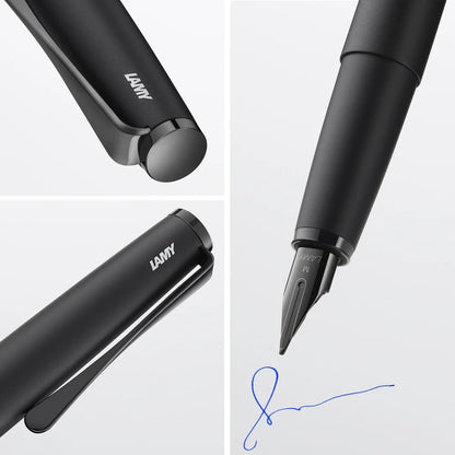 LAMY Studio LX All Black Fine Fountain Pen, L66ALBKF