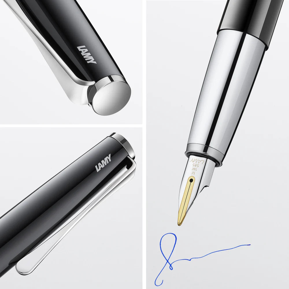 LAMY Studio Piano Black Medium Fountain Pen, L68PBKM