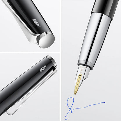 LAMY Studio Piano Black Medium Fountain Pen, L68PBKM
