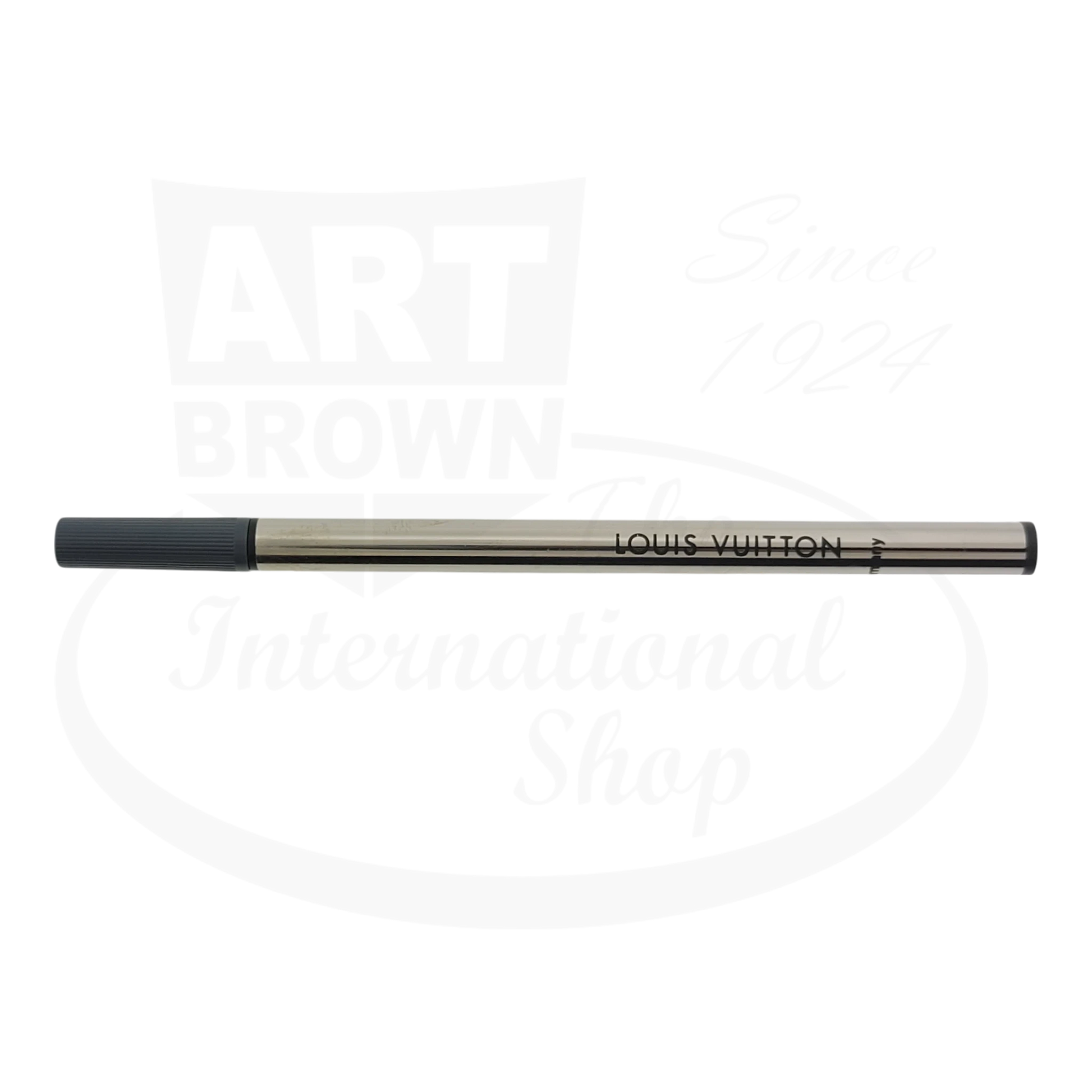 Louis Vuitton rollerball refill in black, with capped.