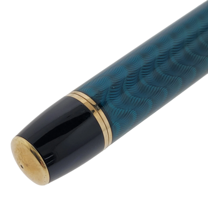 Preowned Michel Perchin MP5 Blue Mystic Sterling Silver Rollerball Pen, MP5BG1102