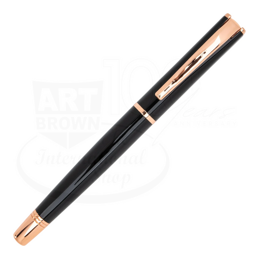 Monteverde Impressa Black with Rose Gold Finish Fountain Pen, MV29863
