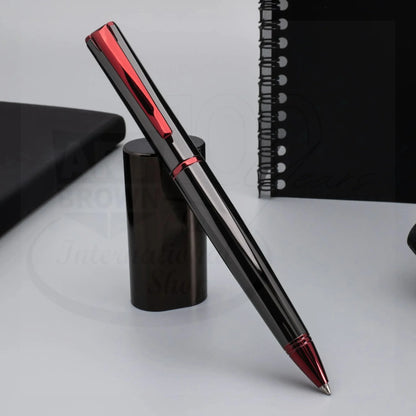 Monteverde Impressa Gunmetal with Red Finish Ballpoint Pen, MV29875