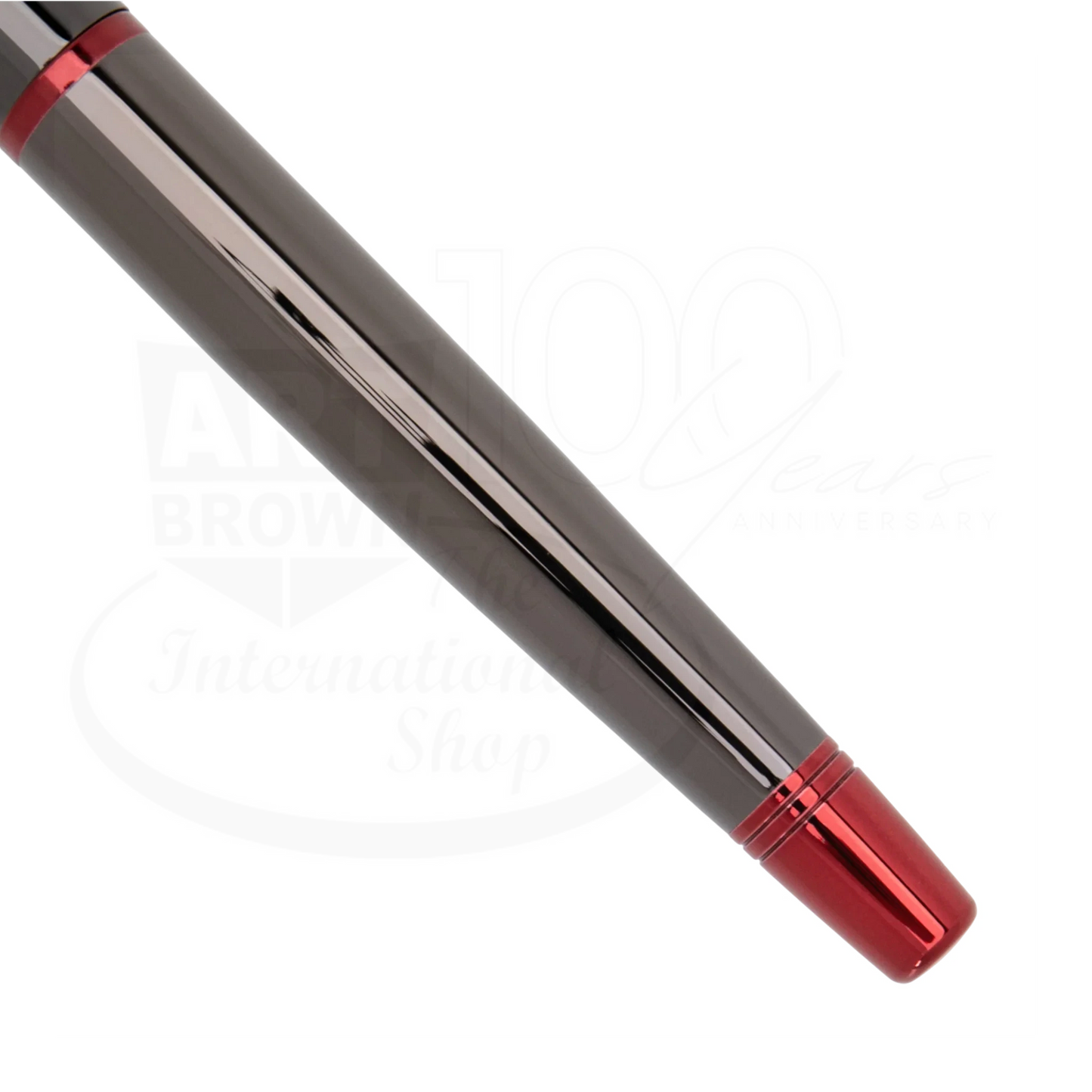 Monteverde Impressa Gunmetal with Red Finish Rollerball Pen, MV29876