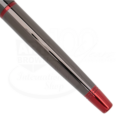 Monteverde Impressa Gunmetal with Red Finish Rollerball Pen, MV29876