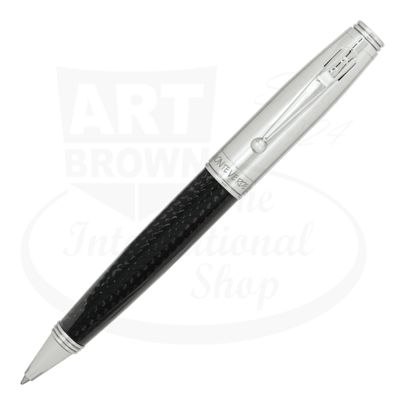 Monteverde Invincia Black & Chrome Ballpoint Pen, MV40063