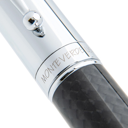 Monteverde Invincia Black & Chrome Rollerball Pen, MV40064