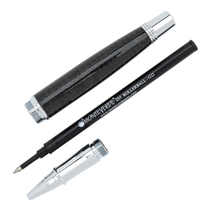 Monteverde Invincia Black & Chrome Rollerball Pen, MV40064