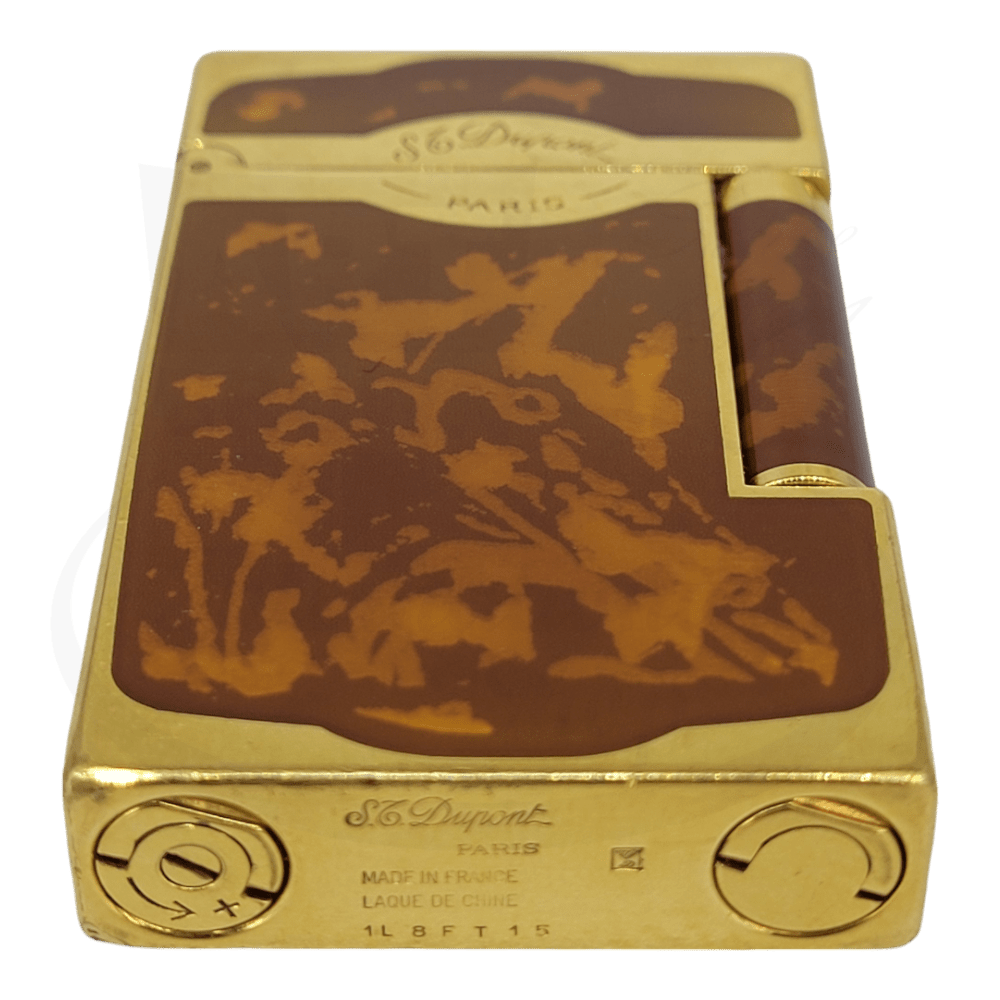 Refurbished S.T. Dupont Maduro, Tortoiseshell Lacquer and Gold, 016881
