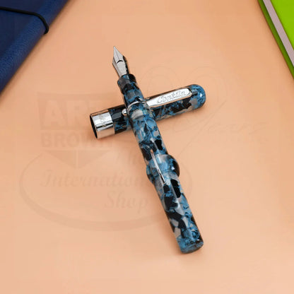 Conklin Mark Twain Crescent Filler Fountain Pen Blue Array, CK76243