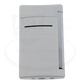 Back of S.T. Dupont MiniJet Luxury Torch Lighter in white with chrome accents