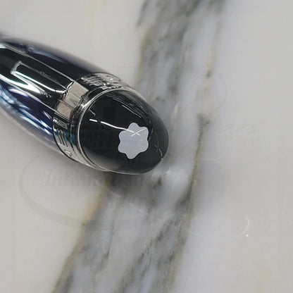 Preowned Montblanc Starwalker Blue Lacquer Rollerball Pen, Montblanc-32