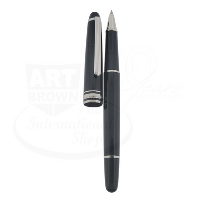 Preowned Montblanc Meisterstuck Pix Black & Platinum Rollerball Pen