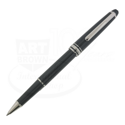 Preowned Montblanc Meisterstuck Pix Black & Platinum Rollerball Pen