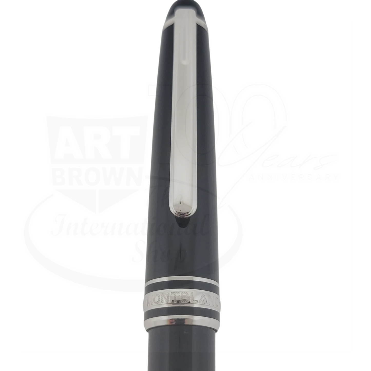 Preowned Montblanc Meisterstuck Pix Black & Platinum Rollerball Pen