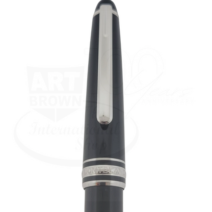 Preowned Montblanc Meisterstuck Pix Black & Platinum Rollerball Pen