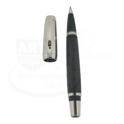 Preowned Montblanc Bohème Doué Black & Platinum Rollerball Pen