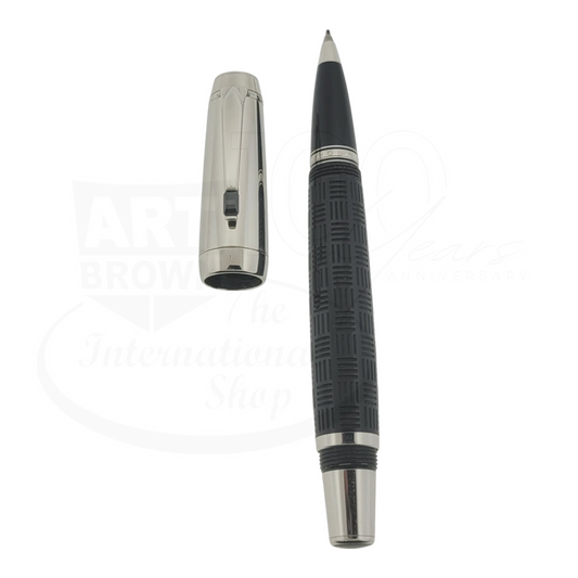 Preowned Montblanc Bohème Doué Black & Platinum Rollerball Pen
