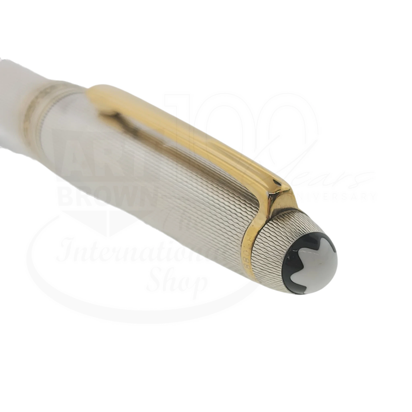 Preowned Montblanc Meisterstuck 164 Sterling Silver Barley Grain Ballpoint Pen, Montblanc-39