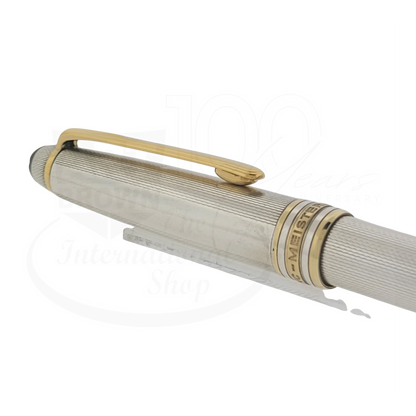 Preowned Montblanc Meisterstuck 164 Sterling Silver Barley Grain Ballpoint Pen, Montblanc-39